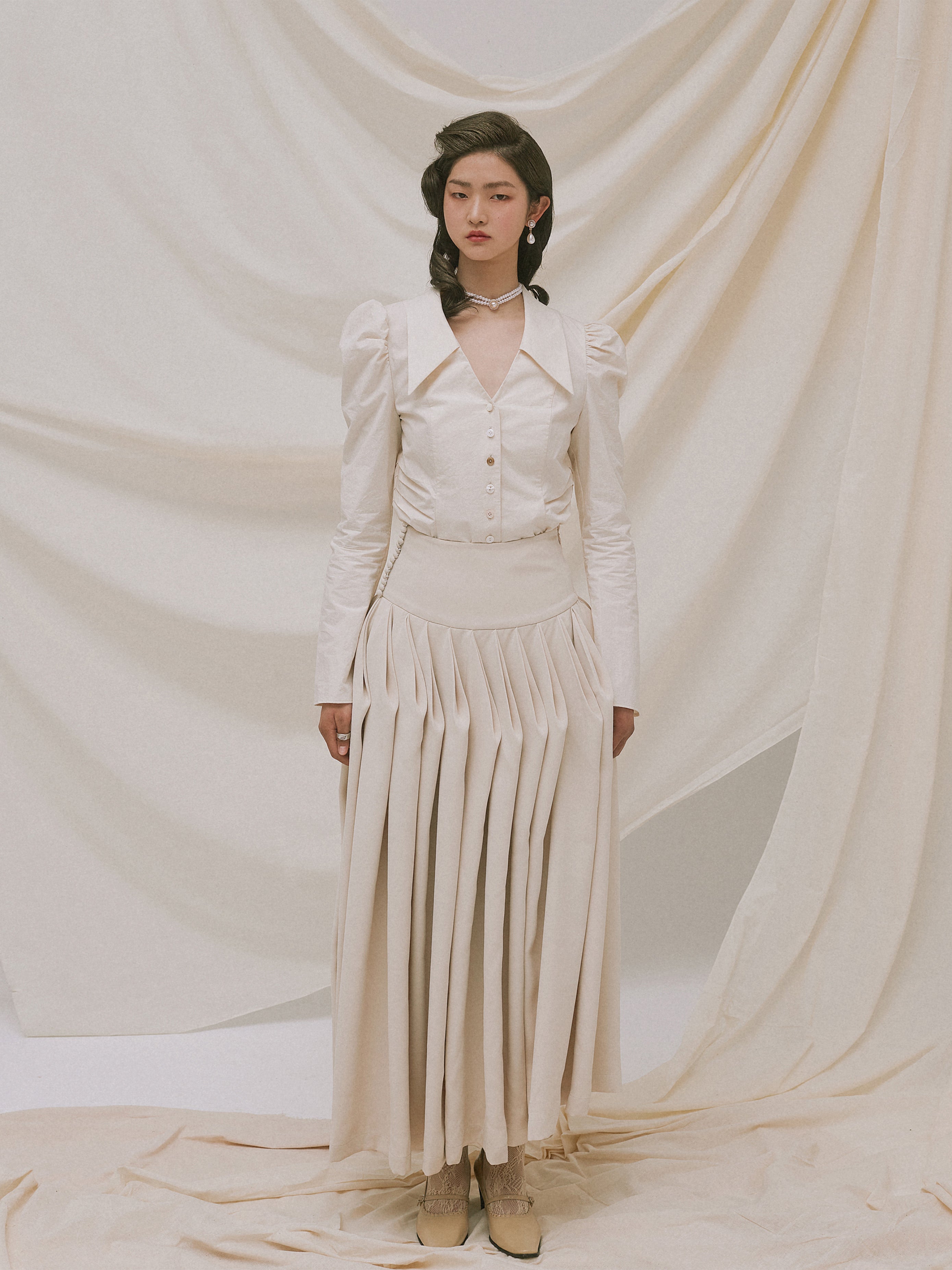 CELIA PLEATED SKIRT
